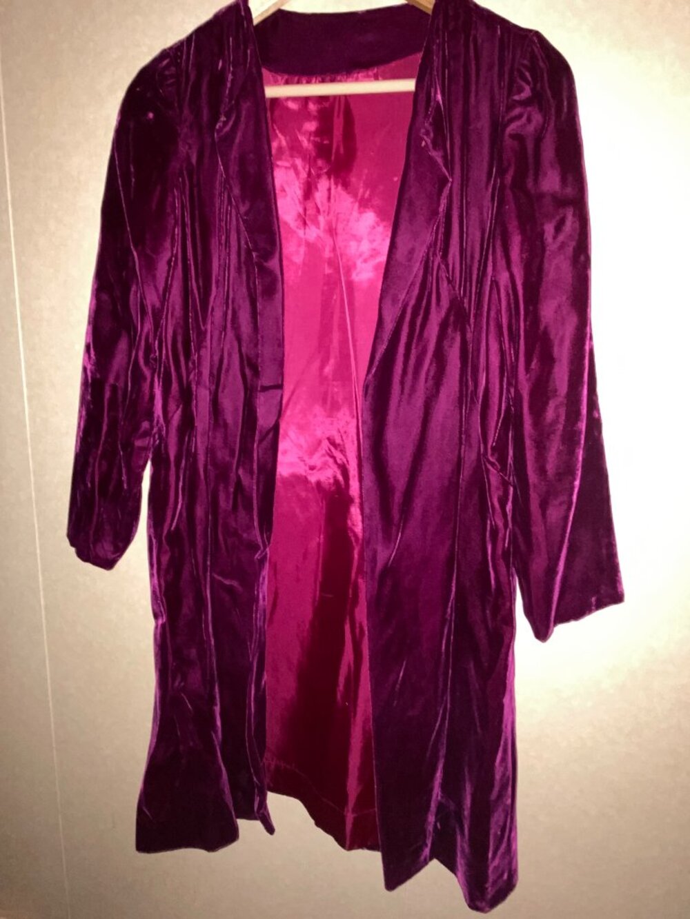 Vintage Burgundy Velvet Jacket Coat Goth, Romantic, Vampire, Costume, Cosplay